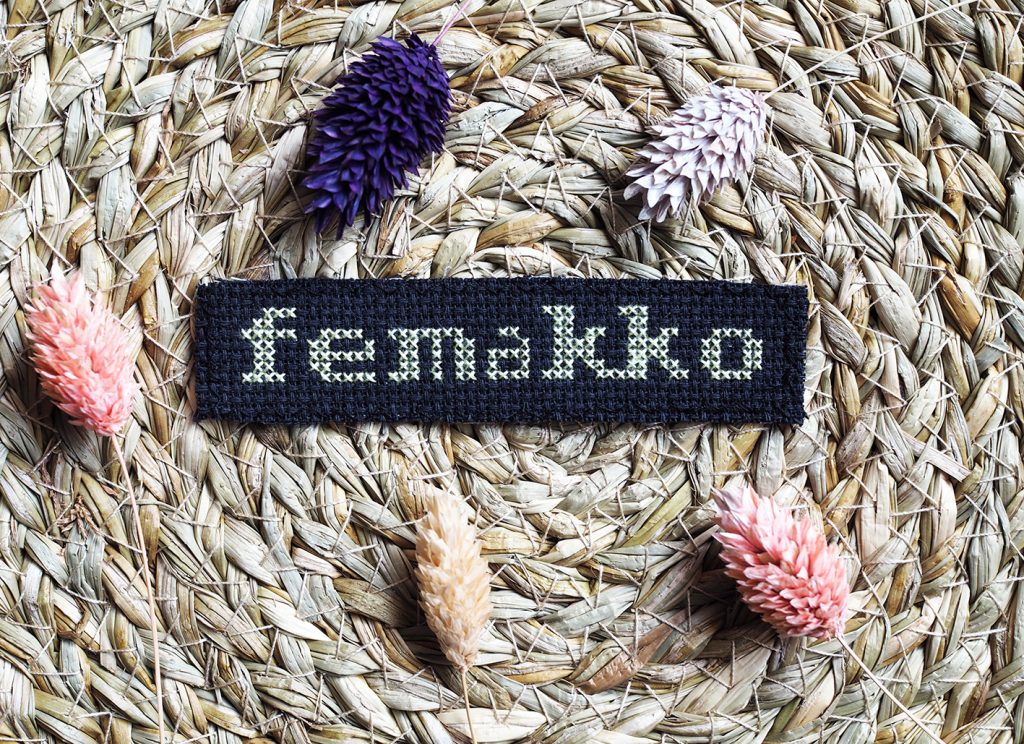 HANDMADE Femakko kangasmerkki