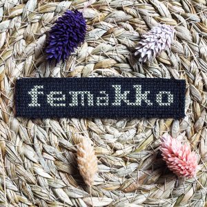 HANDMADE Femakko kangasmerkki