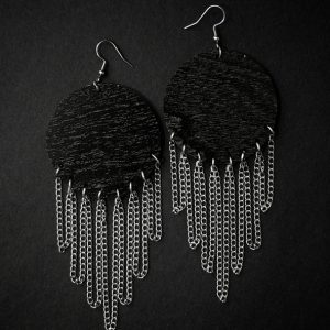 HANDMADE Awesome & Little Loud korvakorut, musta