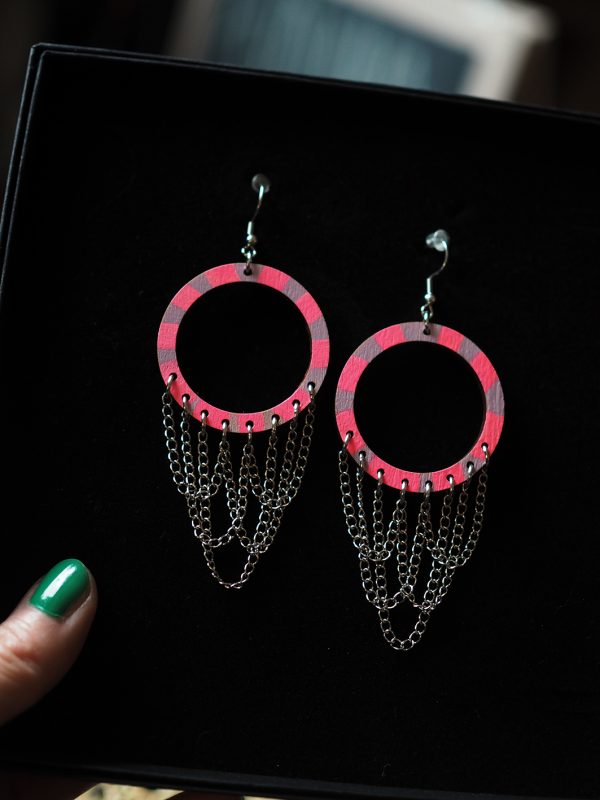 HANDMADE Happy & So Fabulous korvakorut, lila-neon