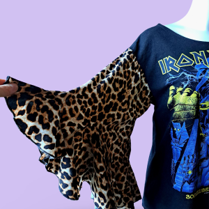 UPCYCLED Iron Maidenin t-paita